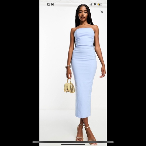 Vesper Blue Strapless Dress- Never Worn